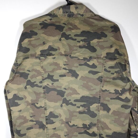 Hudson Women's Emmet Small Solimar Green Camo 3/4 Sleeve Boyfriend Jacket - Picture 9 of 11